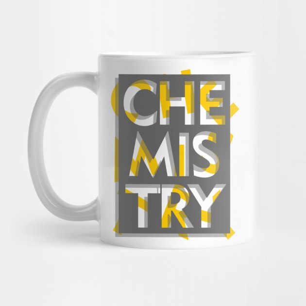 3d effect scrambled letter of chemistry by Typography Dose